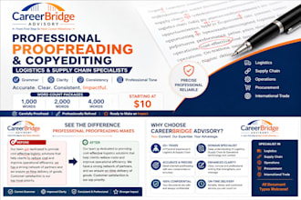 proofread logistics and supply chain documents
