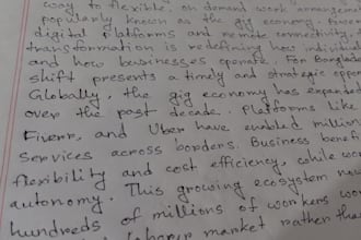 provide beautiful and neat handwriting in english and bangla