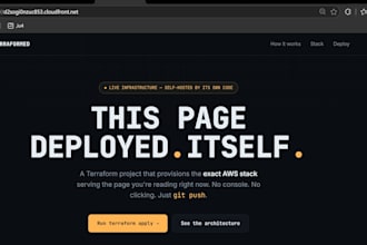 deploy your app on AWS with terraform, docker, and ci cd