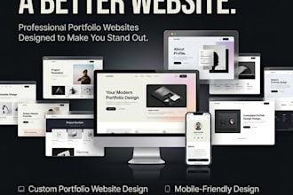 build and design your professional website portfolio