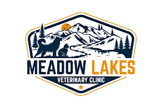 create attractive and imagination veterinary clinic logo design
