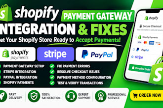 shopify payment gateway integration and fixes