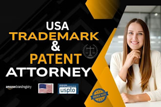 be your USA trademark attorney and patent filing