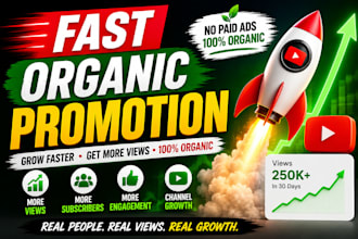 do fast organic youtube promotion