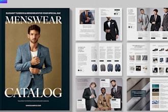 design fashion brand lookbook and clothing catalog for apparel brands