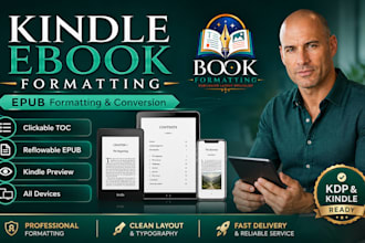 format your kindle ebook and convert your manuscript to epub