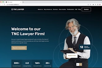 design law firm lawyer attorney legal website webflow consultation landing page