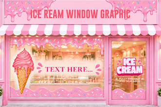 create window graphic, shopfront, storefront and window signage