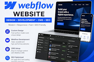 develop webflow website, design, development, cms, SEO