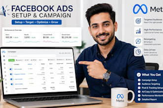 setup facebook ads and ads campaign