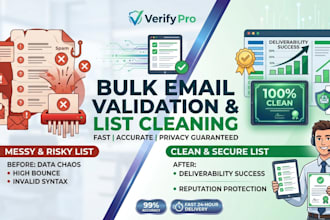 do bulk email validation and list cleaning fast