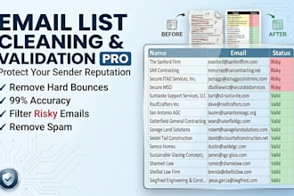 do bulk email validation and list cleaning fast