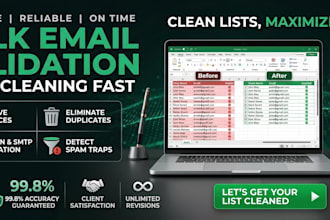 do bulk email validation and list cleaning fast