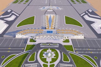 do 3d airport design airport concept layout airport elevation msfs airplane park