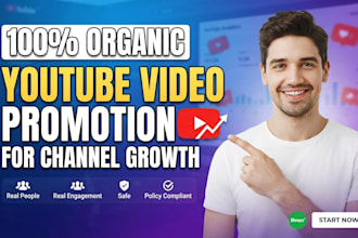 do organic youtube video promotion for channel growth