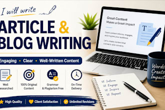 write engaging articles and blog posts