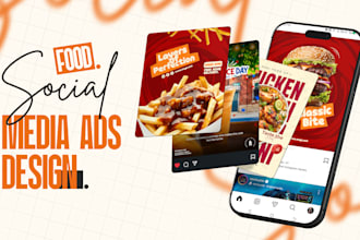 design modern social media posts for restaurants and cafes