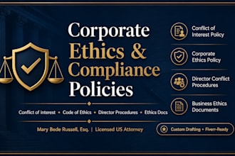 draft a legally robust corporate conflict of interest policy
