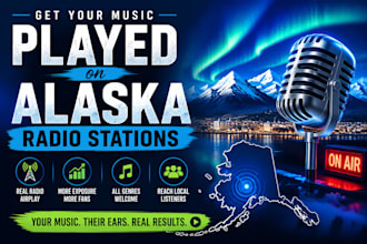 get your music featured on alaska radio stations with airplay promotion