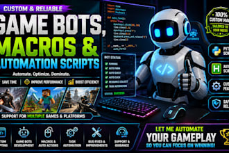 create custom game bots, macros and automation scripts