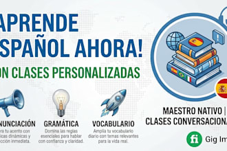 teach conversational and custom spanish lessons for all levels