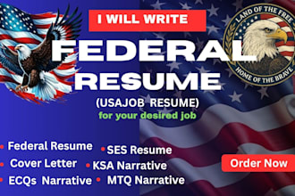 write a federal resume for usajobs and government jobs