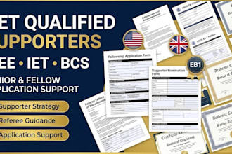 secure senior and fellow supporters for your ieee iet bcs fellow application