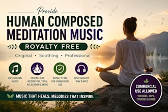 provide human composed royalty free meditation music