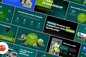 design sponsorship deck, investor pitch deck and business proposal presentation