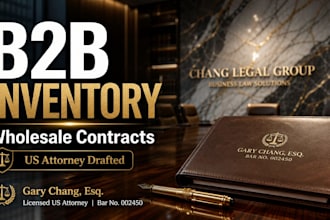 prepare a custom b2b inventory consignment contract for business
