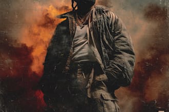 design hip hop rap music album cover art for your music