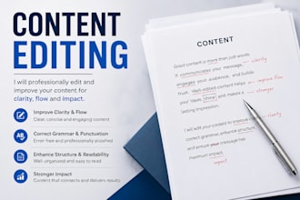 professionally edit and improve your content for clarity and impact