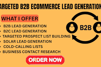 do targeted b2b ecommerce lead generation data mining email list building niche