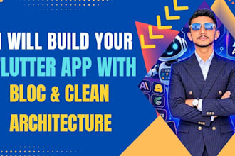 build a flutter android and ios app with bloc and firebase
