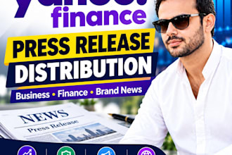 provide yahoo finance press release distribution