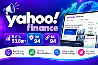 publish your article on yahoo finance