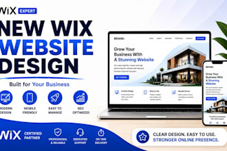design wix website for your business or brand, wix businesss web, wix ecommerce