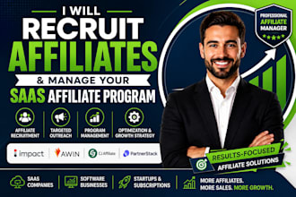 recruit affiliates and manage your saas affiliate program