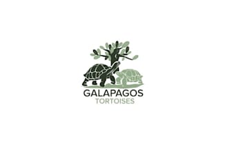 design galapagos tortoises endangered gentle giants logo