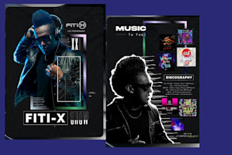 design a professional musician dj epk electronic press kit