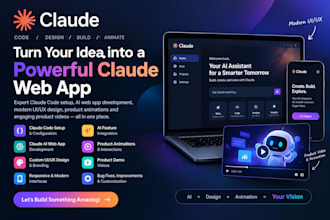 claude code setup claude design expert claude web app product video animation
