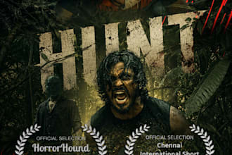 design professional cinematic horror and thriller movie posters