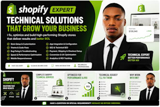 shopify store, redesign shopify website, dropshiping store, shopify seo, gmc