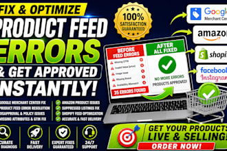fix product feed errors google merchant center feed fix amazon product issues