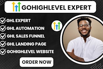 gohighlevel expert, ghl website design,ghl landing page, sales funnel automation