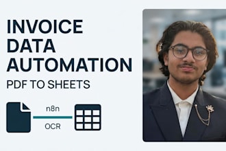 automate invoice and PDF data extraction using n8n and ocr