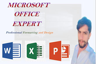 do professional microsoft word, excel and powerpoint tasks