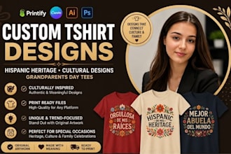 design custom t shirt for hispanic heritage event national grandparents day tees