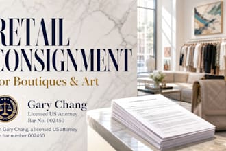 write a strict retail consignment agreement for shops and artists