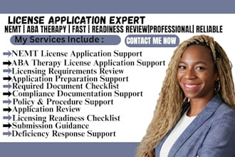 assist nemt, aba therapy business with license application in texas, florida